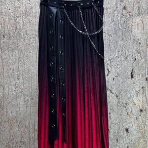 Punk Rave Red Dawn Skirt